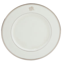  White Signature Platinum With Monogram Charger Plate