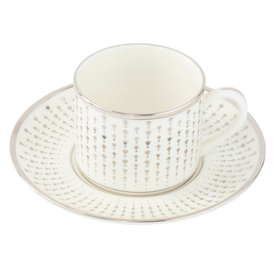 White Constellation Platinum Teacup