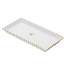  Ultra-White Signature Gold With Monogram Small Sushi Tray