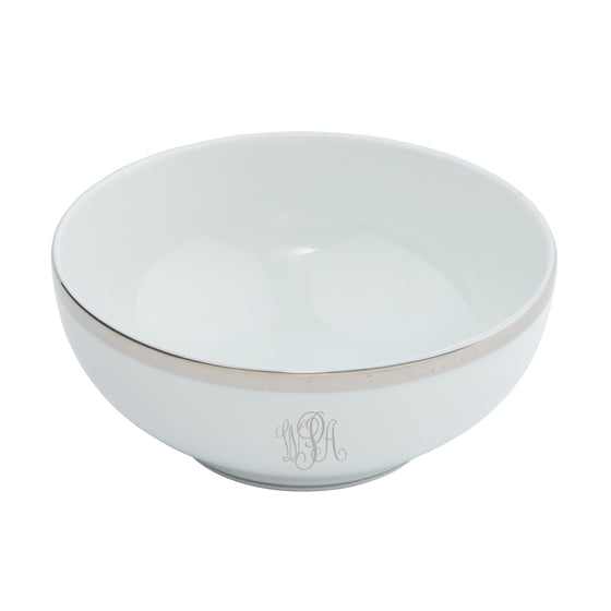 Ultra-White Signature Platinum With Monogram Rice Bowl - Embassy Bowl