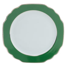  Georgian ColorSheen Emerald Green Charger - Platinum