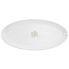  White Signature Platinum With Monogram Fish Platter