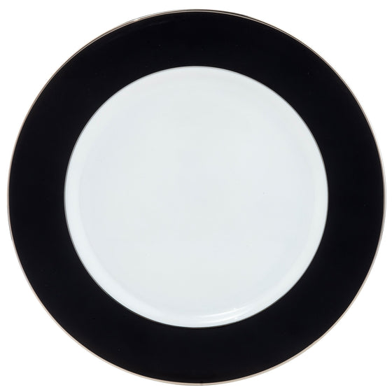 ColorSheen Black Charger - Platinum - Pickard China - UCSHBKP-059-DX