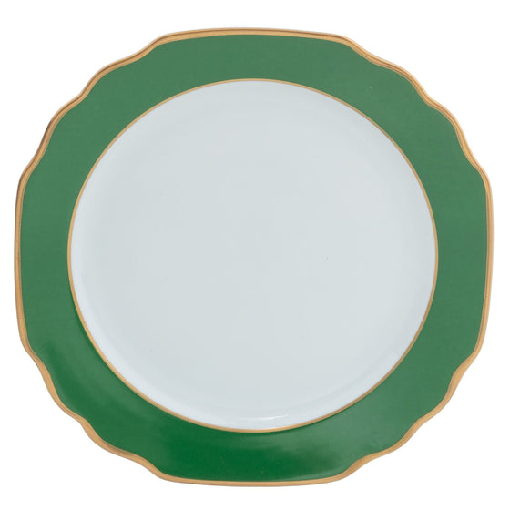 Georgian ColorSheen Emerald Green Charger - Gold - Pickard China - UGCSEGG-059-GA