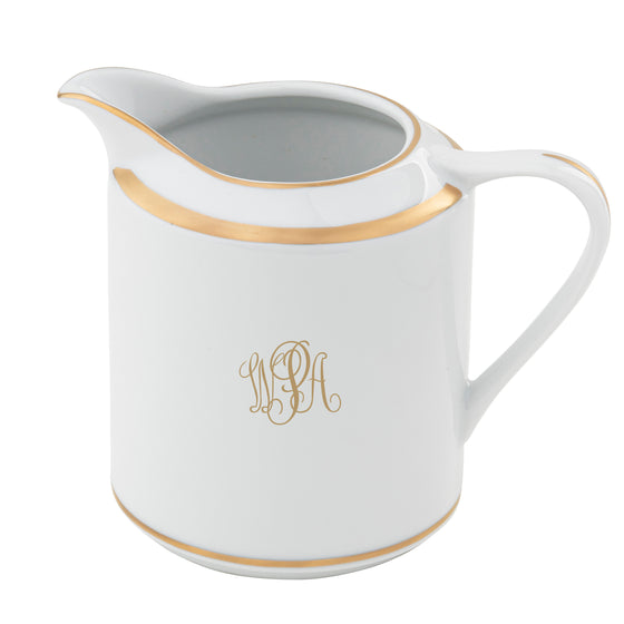 Ultra-White Signature Gold With Monogram Gravy Boat