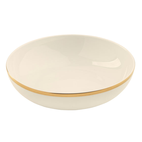 Ivory Signature Gold No Monogram Cereal Bowl - Pickard China - SIGONM-024-SY