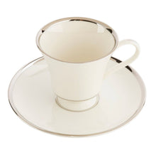  Ivory Signature Platinum No Monogram Coupe Teacup Saucer - Pickard China - SIPLNM-019-SY