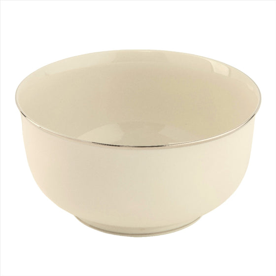 Ivory Signature Platinum With Monogram Small Round Bowl - Pickard China - SIPLWM-151-FY