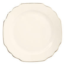  White Georgian Platinum Dinner Plate