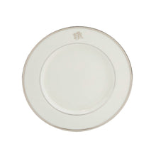  White Signature Platinum With Monogram Salad Plate (Monogram Rim)