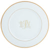 Signature Monogram Charger - Gold - Pickard China - USIGOWM-059-DX