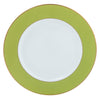 Ultra-White ColorSheen Apple Green Gold Dinner Plate