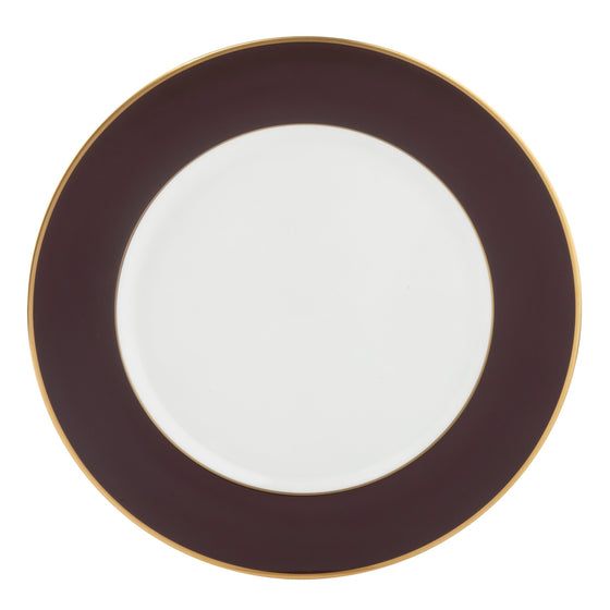 Ultra-White ColorSheen Chocolate Gold Charger Plate - Pickard China - UCSHCHG-059-DX