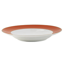  Ultra-White ColorSheen Orange Gold Soup Plate - Pickard China - UCSHORG-024-SP