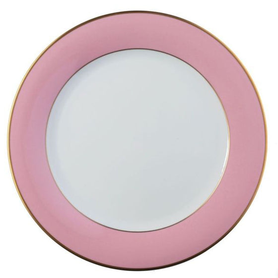 Ultra-White ColorSheen Pink Gold Salad Plate - Pickard China - UCSHPIG-005-TR