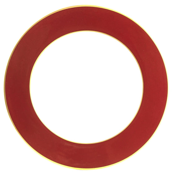 Ultra-White ColorSheen Red Gold Charger Plate - Pickard China - UCSHREG-059-DX