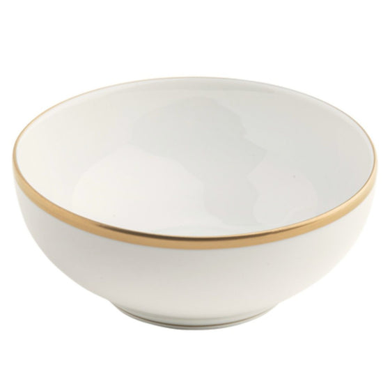 White Signature Gold With Monogram Rice Bowl - Embassy Bowl – Pickard China