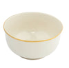 White Signature Gold With Monogram Small Round Bowl - Pickard China - WSIGOWM-151-FY