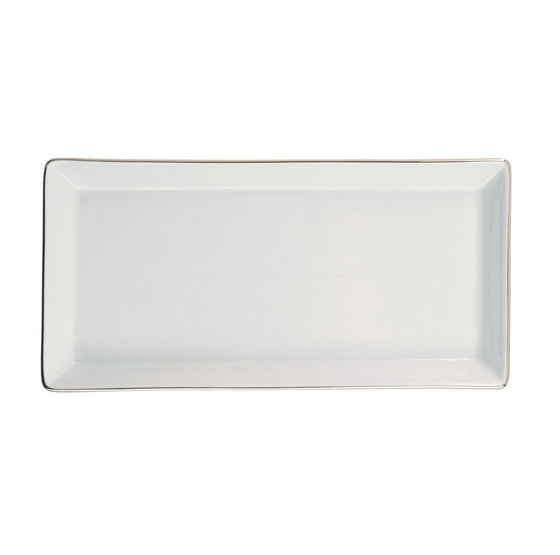 White Signature Platinum With Monogram Large Sushi Tray - Pickard China - WSIPLWM-199-FY