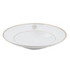 White Signature Platinum With Monogram Pasta Bowl