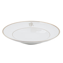  White Signature Platinum With Monogram Pasta Bowl