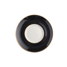  White ColorSheen Black Gold Tea Saucer