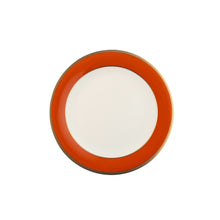  White ColorSheen Orange Gold Butter Plate