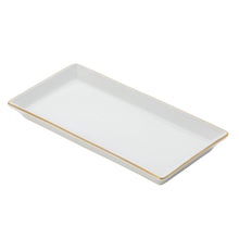  Ivory Signature Gold Giftware With Monogram - Large Rectangular Tray - Pickard China - SIGGWM-199-FY