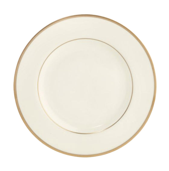 Ivory Signature Gold No Monogram Salad Plate - Pickard China - SIGONM-005-DX