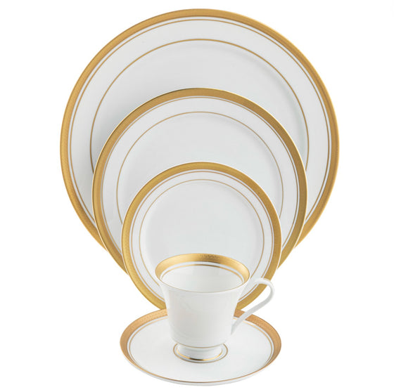 Palace Ultra-White 5 Piece Place Setting - Pickard China - UPALACE-502-VS