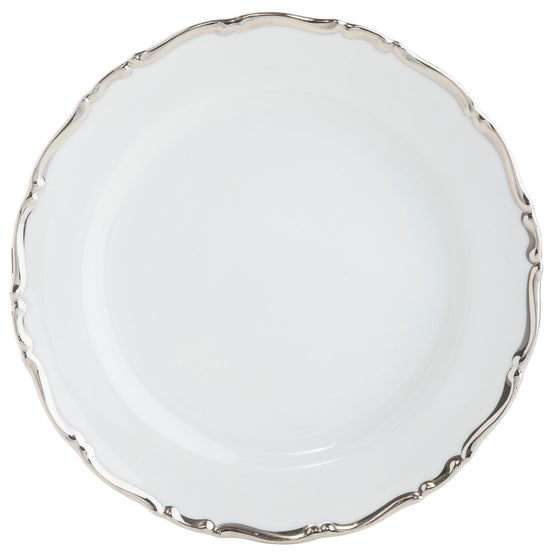 Ultra-White Birmingham Platinum - Dinner Plate - Pickard China - UBIRPLA-001-RE