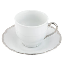  Ultra-White Birmingham Platinum - Teacup Saucer - Pickard China - UBIRPLA-019-RE