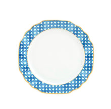  Ultra-White Blue Cane Weave - Salad Plate - Pickard China - UBLCAWE-005-GA