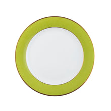  Ultra-White ColorSheen Apple Green Gold Salad Plate - Pickard China - UCHSAGG-005-TR