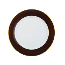  Ultra-White ColorSheen Chocolate Gold Salad Plate - Pickard China - UCSHCHG-005-TR