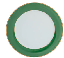  Ultra-White ColorSheen Emerald Green Gold Salad Plate - Pickard China - UCSHEGG-005-TR