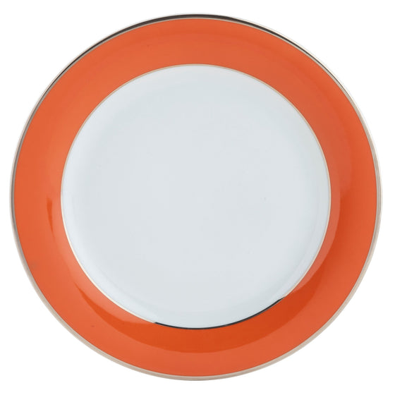 Ultra-White ColorSheen Orange Platinum Charger Plate - Pickard China - UCSHORP-059-DX