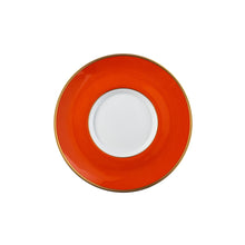  Ultra-White Georgian ColorSheen Orange - Gold Banding - Teacup Saucer - Pickard China - UGCSORG-019-CN