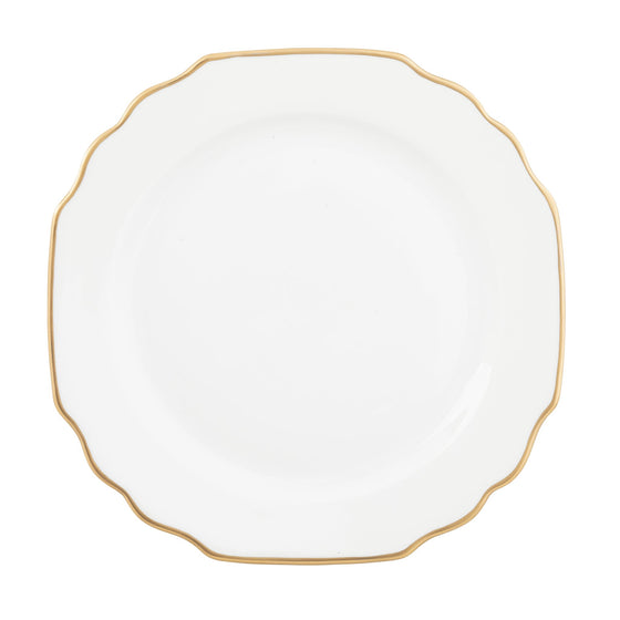 Ultra-White Georgian Gold Salad Plate - Pickard China - UGEOGOL-005-GA