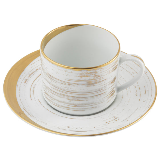 Ultra-White Jubilee Wind Teacup Saucer - Pickard China - UJULWIN-019-CN