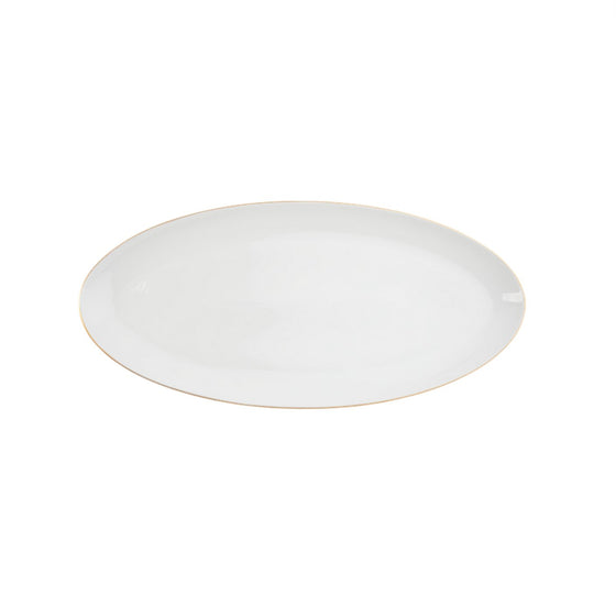 Ultra-White Signature Gold No Monogram Fish Platter - Pickard China - USIGONM-166-AT