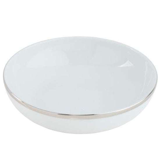 Ultra-White Signature Platinum No Monogram Cereal Bowl - Pickard China - USIPLNM-024-SY