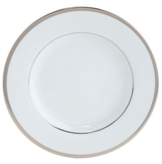 Ultra-White Signature Platinum No Monogram Charger Plate - Pickard China - USIPLNM-059-DX