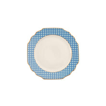  White Blue Cane Weave - Bread and Bread and Butter Plate - Pickard China - WBLCAWE-009-GA