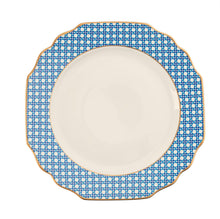  White Blue Cane Weave - Dinner Plate - Pickard China - WBLCAWE-001-GA