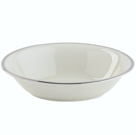 White Bracelet Oval Vegetable Bowl - Pickard China - WBRACEL-041-DX