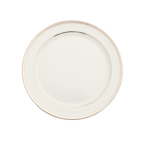 White Bracelet Salad Plate - Pickard China - WBRACEL-005-VS