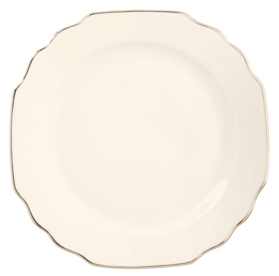 White Georgian Platinum Bread and Bread and Butter Plate - Pickard China - WGEOPLA-009-GA