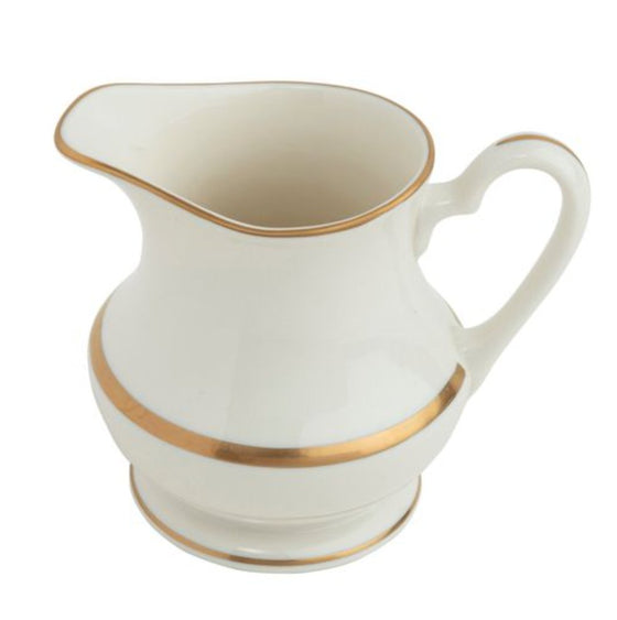 White Signature Gold With Monogram Barbara Creamer - Pickard China - WSIGOWM-050-BA